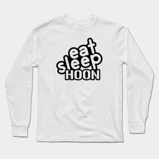 Eat Sleep Hoon - black Long Sleeve T-Shirt